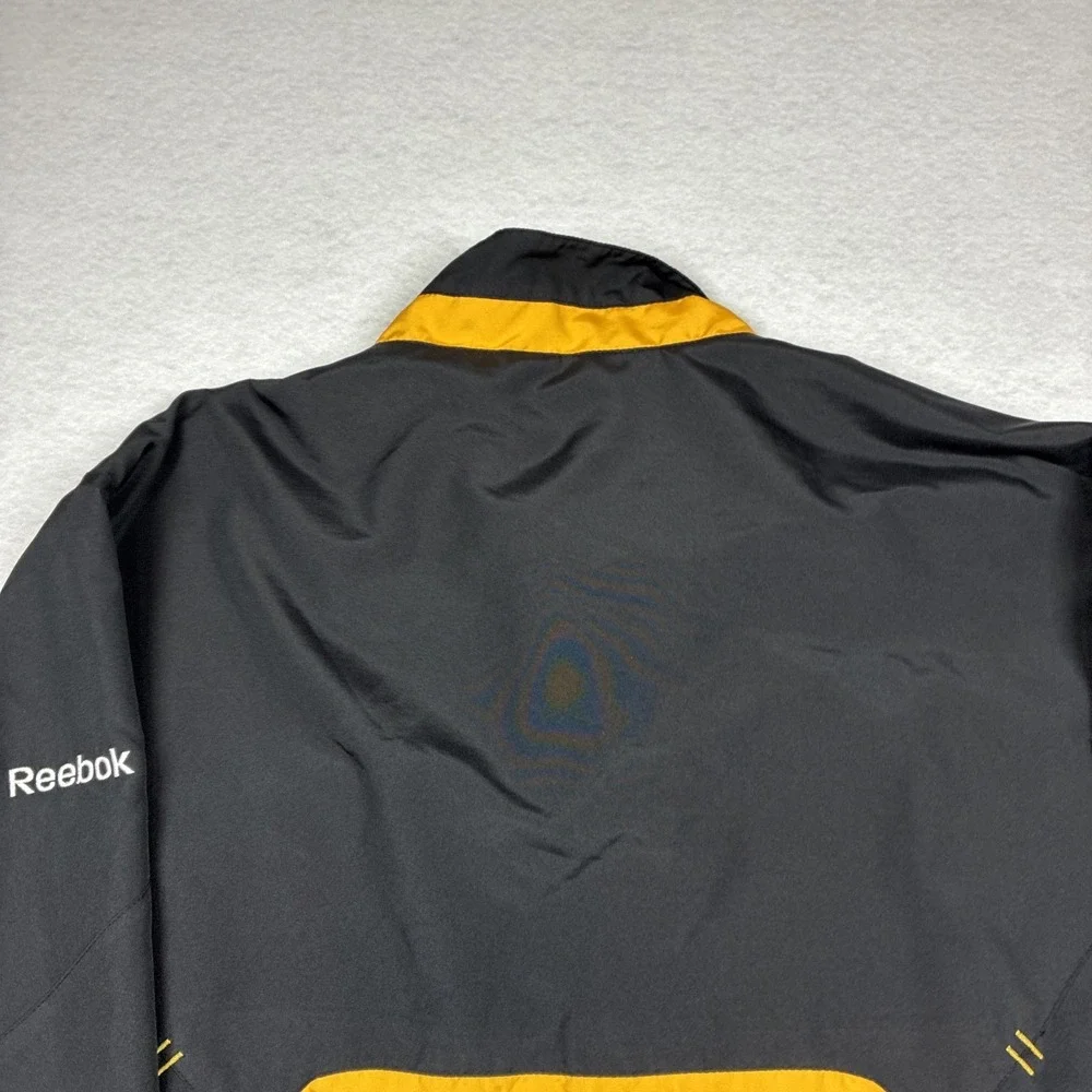 Reebok Pittsburg Steelers NFL On Field‎ 1/4 Zip Windbreaker Super Bowl Size XL